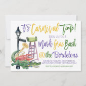 Mardi Gras Uitnodiging (Voorkant)
