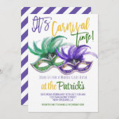 Mardi Gras Uitnodiging (Voorkant / Achterkant)