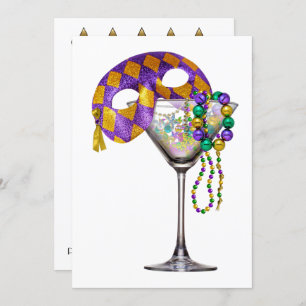 Mardi Gras - Uitnodiging voor een cocktailparty