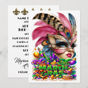 Mardi Gras - Uitnodiging voor het Feest