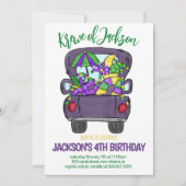 Mardi Gras Uitnodiging voor verjaardag (Voorkant)