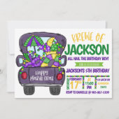 Mardi Gras Uitnodiging voor verjaardag (Voorkant)