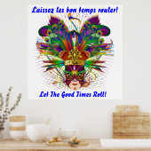 Mardi Gras, Uitzicht notities Poster (Keuken)