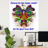 Mardi Gras, Uitzicht notities Poster (Thuiskantoor)