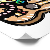 Mardi Gras Ukulele Poster (Hoek)