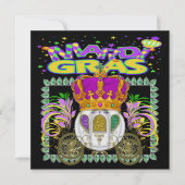 Mardi Gras - Uw Royal Event Uitnodiging (Voorkant)