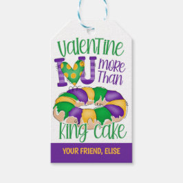 Mardi Gras Valentijnsfeest Tag Cadeaulabel