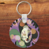 Mardi Gras Venetiaans Masker versie 2 Sleutelhanger (Achterkant)