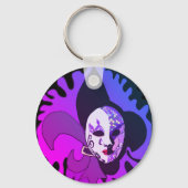 Mardi Gras Venetian Mask Colourful Sleutelhanger (Achterkant)