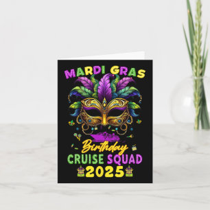 Mardi Gras Verjaardag Cruise Squad 2025 Familie Ma Kaart