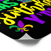 Mardi Gras Verjaardag Het is mijn Mardi Gras Verja Poster (Hoek)