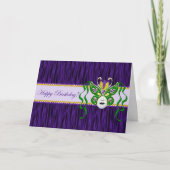 Mardi Gras Verjaardag Kaart (Voorkant)