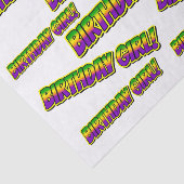 Mardi Gras Verjaardagsmeisje! Tissuepapier (Detail)