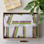 Mardi Gras Verjaardagsmeisje! Tissuepapier (Geschenk)