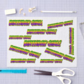 Mardi Gras Verjaardagsmeisje! Tissuepapier (Craft)