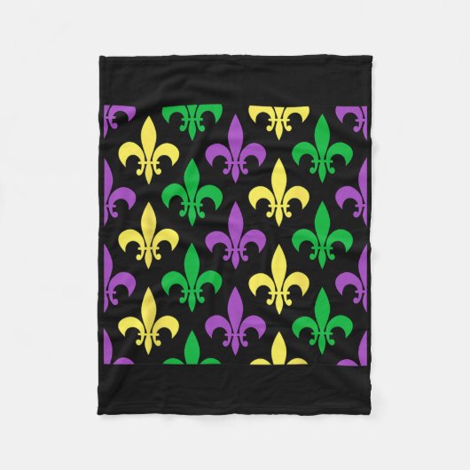 Mardi Gras verkleedfeest Fleece Deken (Voorkant)