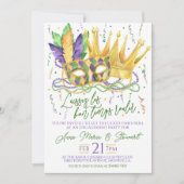 Mardi Gras Verlovingspartij Uitnodiging (Voorkant)