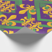 Mardi gras verpakkingspapier cadeaupapier (Hoek)