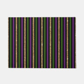 Mardi Gras Vertical Lines Golden Glitter NOLA Deurmat (Voorkant)