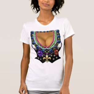 Mardi Gras Vest met kralen T-shirt