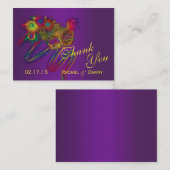 Mardi Gras Vette Dinsdag Feest Bedankt Plaats Kaar Plaatskaartje (Voorkant / Achterkant)