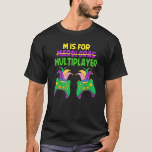 Mardi Gras Video Game Carnival Costume Gaming Boek T-shirt