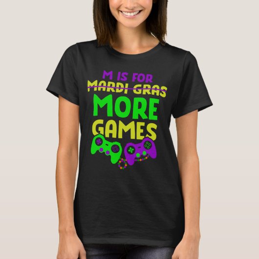 Mardi Gras Video Game Controller Geweldige boys Ko T-shirt (Voorkant)