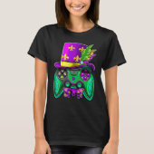 Mardi Gras Video Game Controller Jester Hat Costum T-shirt (Voorkant)