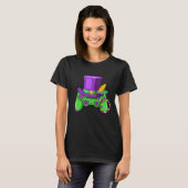 Mardi Gras Video Game Controller Jester Pet Appara T-shirt (Voorkant volledig)