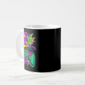 Mardi Gras Video Game Controller Jester Pet Costum Koffiemok (Voorkant links)