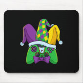 Mardi Gras Video Game Controller Jester Pet Costum Muismat (Voorkant)