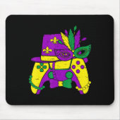 Mardi Gras Video Game Controller Jester Pet Costum Muismat (Voorkant)
