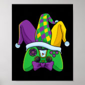 Mardi Gras Video Game Controller Jester Pet Costum Poster (Voorkant)