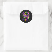 Mardi Gras Video Game Controller Jester Pet Costum Ronde Sticker (Tas)
