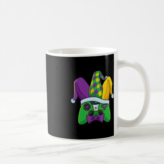Mardi Gras videogame-controller narrenhoed kostuum Koffiemok (Rechts)