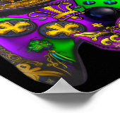 Mardi Gras videogamecontroller E-sport voor kinder Poster (Hoek)