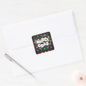 Mardi Gras-viering Vierkante Sticker