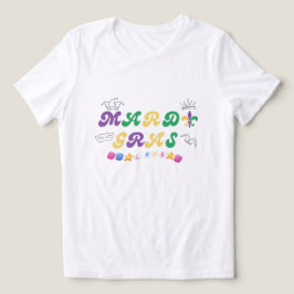 Mardi Gras-vieringsliefde Tri-Blend Shirt