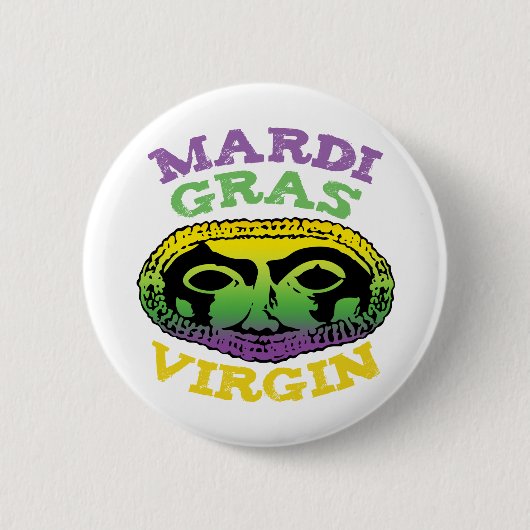 Mardi Gras Virgin Ronde Button 5,7 Cm (Voorkant)