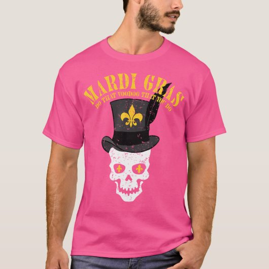 Mardi Gras Voodoo Witchdoctor T-shirt (Voorkant)