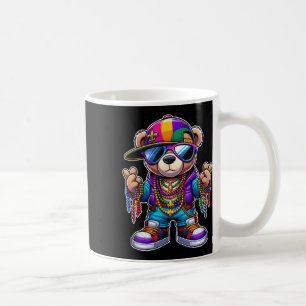 Mardi Gras voor jongens heren hiphop cute beer New Koffiemok