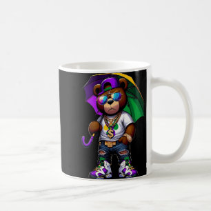 Mardi Gras voor jongens heren hiphop teddybeer Nie Koffiemok