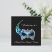 "Mardi Gras Vrijgezellenfeest" Kaart (Staand voorkant)