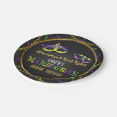 Mardi Gras Vrijgezellenfeest Papieren Bordje (Gekanteld)