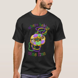 Mardi Gras waar baby's uit koning Cake komen T-shirt