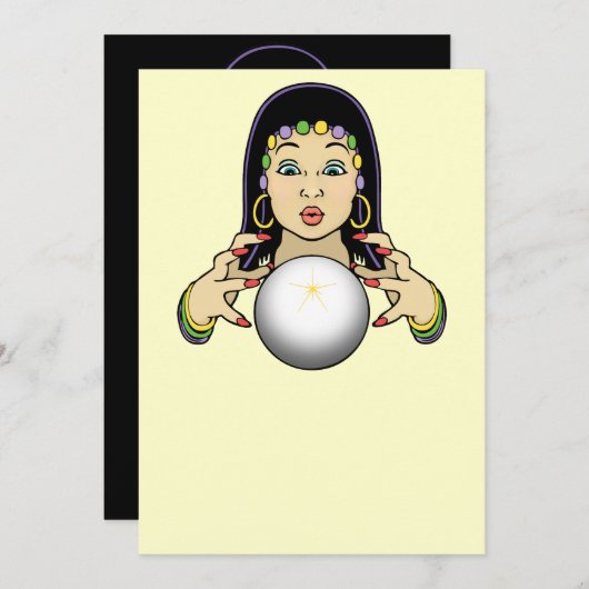 Mardi Gras Waarzegster (Voorkant / Achterkant)