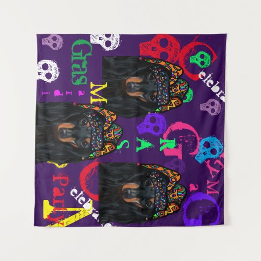 Mardi Gras Wandkleed (Voorkant (horizontaal))