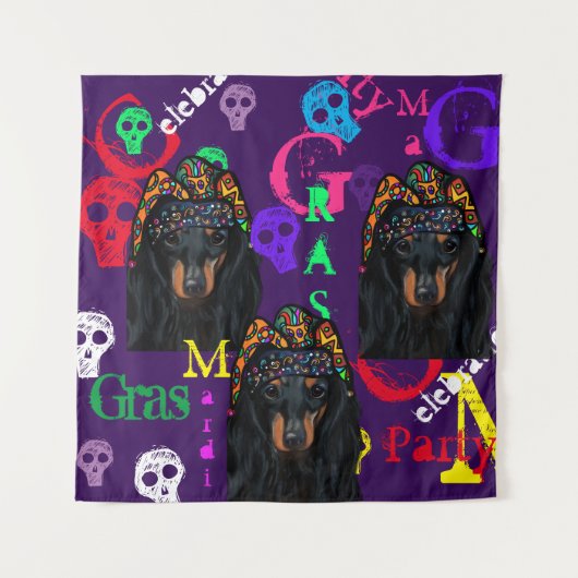 Mardi Gras Wandkleed (Voorkant)