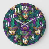 Mardi Gras wandklok (Voorkant)