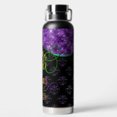 Mardi Gras Water Bottle, Mardi Gras 2023 Waterfles (Achterkant)